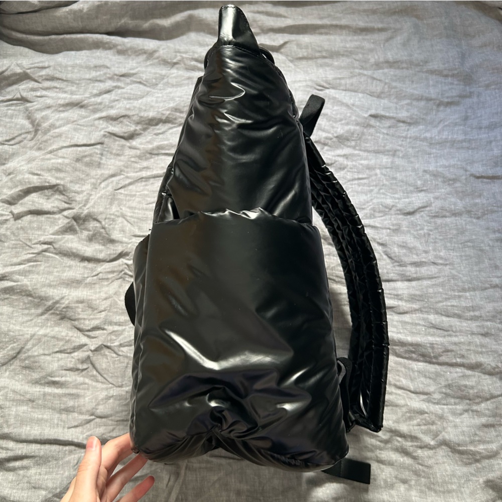 BEIS The Cargo Puff Backpack in Black Travel - Picture 2 of 13
